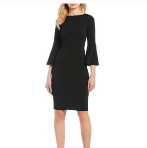 MARELLA Elegant Black Belle Sleeve Women's Dress Size 12